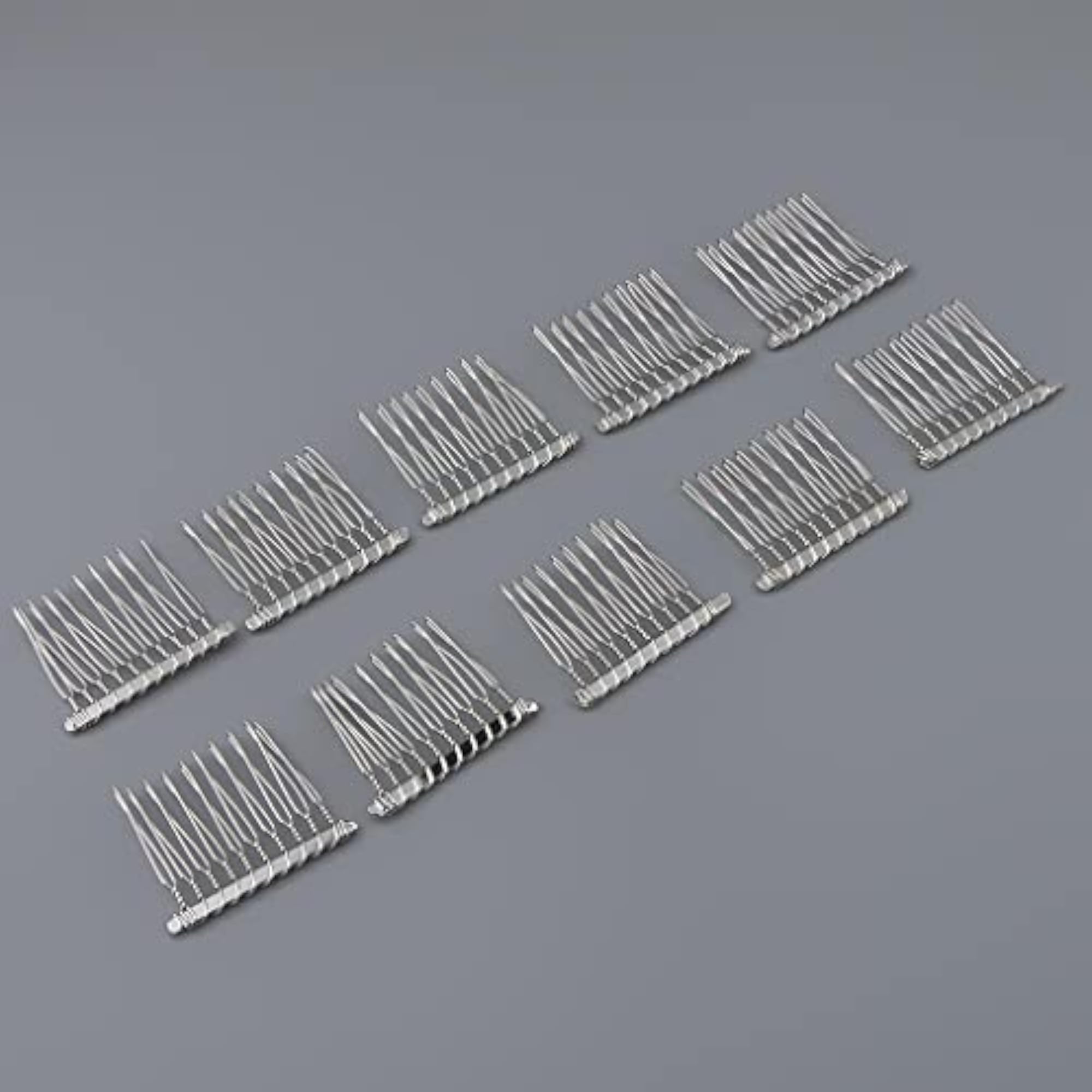 6x10Pcs Metal Hair Comb Slide Side Combs Hair Clip Decor