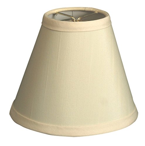Royal Designs, Inc. CS-992-6EG Hardback Empire Chandelier Shade with Trim, 3 x 6 x 5, Eggshell