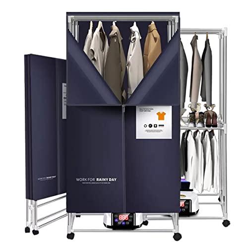 Máquina de secar roupas portátil Secadora de roupas, secadora de roupas elétrica de 1500 W, aerador