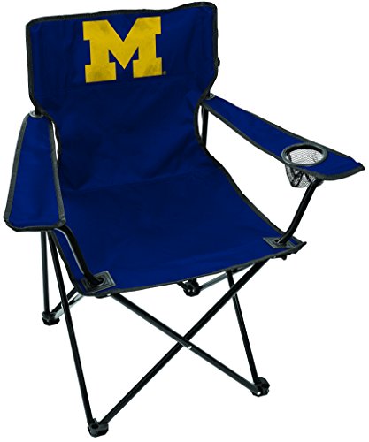 Rawlings NCAA Gameday Elite Lightweight Folding Tailgating Chair, with Carrying Case, University of Michigan Wolverines