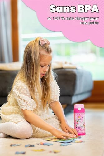 Jarlson® Gourde Enfant CHARLI [350ml] Bouteille Isother...