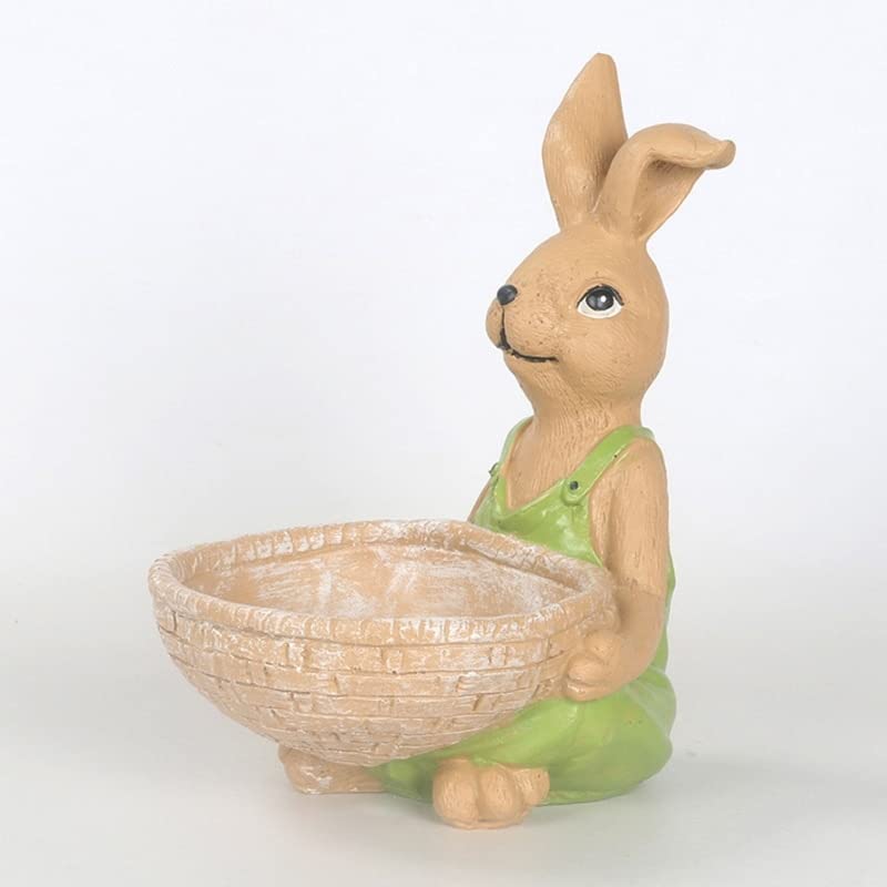 Plantes succulentes sublimées par ce pot de fleur de lapin en résine durable