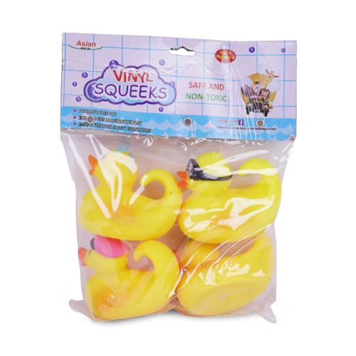 Image of Squeeze Captain Ducks 757- 4pcs for Toddlers /Bath Toys for Kids