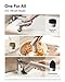 HOTO Handheld Short-Handle Electric Spin Scrubber, IPX7 Waterproof Cordless Scrubber Brush, Bathroom Cleaning Brush, Max 22 in-lb, with 9 Brush Heads for Bathroom, Shower, Kitchen, Sink, Tile