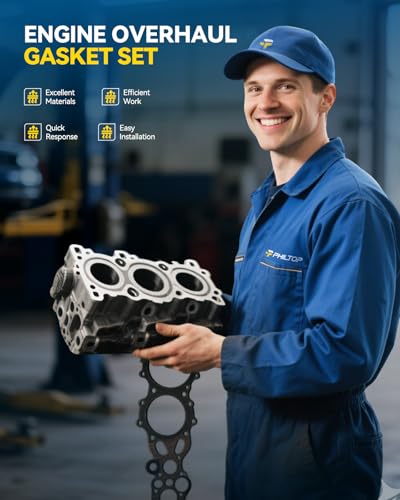 Image of PHILTOP HS 26323 PT Head Gasket Set Fit for 2002-2011 Camry, 2004-2008 RA-V4, 2008-2015 xB, 2005-2010 tC, 2001-2007 Highlander 2.4L, 2009-2013 Matrix, Cylinder Head Gasket Kits with Bolts