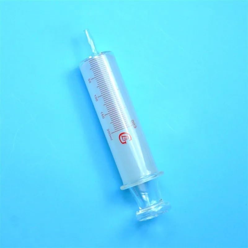 Jeringas de vidrio de laboratorio, enemas de vidrio, muestreadores de vidrio de gran calibre(200ml)