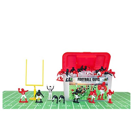Kaskey Kids Football Guys – Red & White/Navy & White Inspires Kids Imaginations with Endless Hours of Creative, Open-Ended Play – Includes 2 Teams & Accessories – 28 Pieces in Every Set!