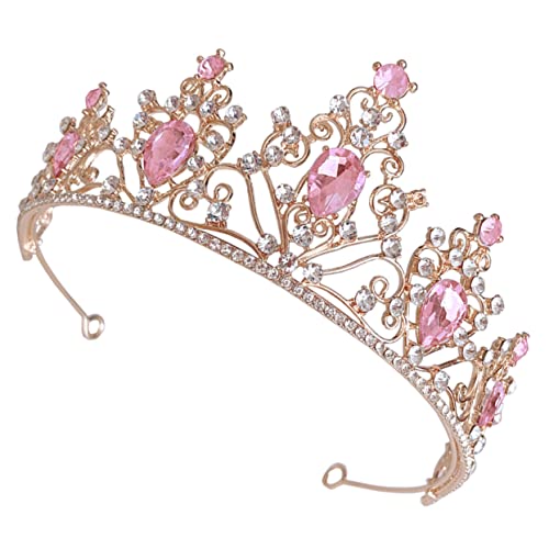 FOMIYES 2 Stücke Kristall Krone Tiara Für Braut Hochzeit Tiara Für Mädchen Haarschmuck Für Hochzeit Bankette Kopfschmuck Krone Braut Krone Zinklegierung Strass Vermissen