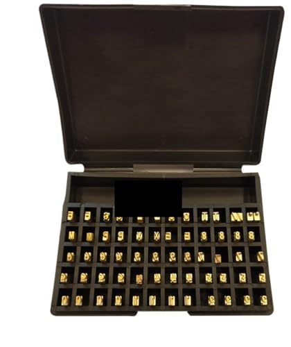 Machine de codage de date avec lettres en cuivre pour marquage à chaud