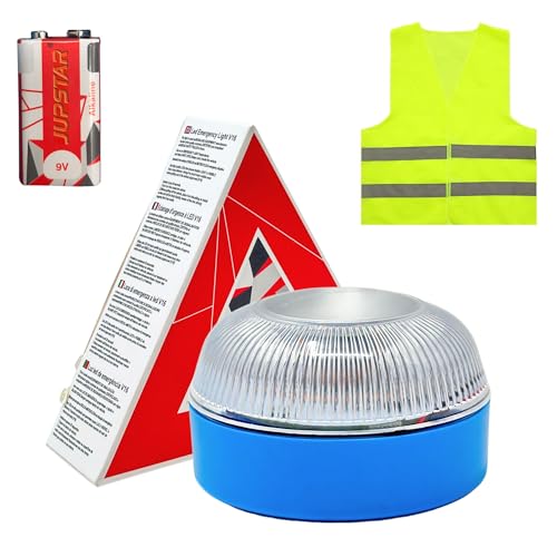 Magic Select Luz Emergencia V16 Para Señalización En Carretera De Coche Y Moto. Luz Amarilla Intermitente, Base Imantada Y Pila 9v 6lr61. Chaleco Reflectante Incluido Magic Select Luz Emergencia V16 Para Señalización En Carretera De Coche Y Moto. Luz Amarilla Intermitente, Base Imantada Y Pila 9v 6lr61. Chaleco Reflectante Incluido