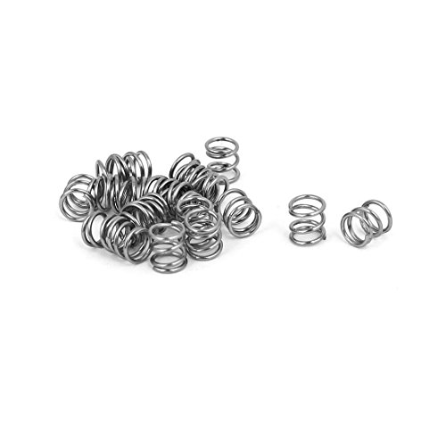 Aexit 0.6mmx5mmx5mm 304 Springs Stainless Steel Compression Springs Silver Compression Springs Tone 20pcs