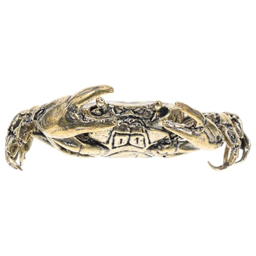 Figurine de Crabe en Laiton Vintage Statue pour Bureau