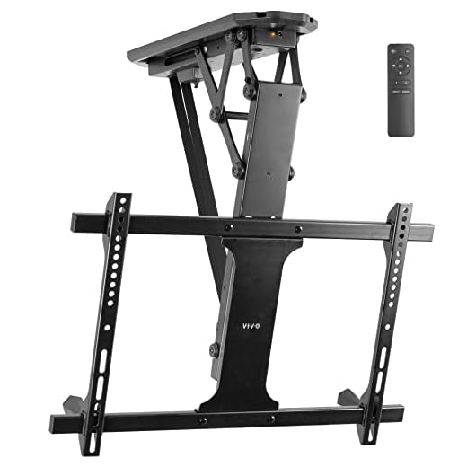 VIVO Electric Ceiling TV Mount for 32 to 70 inch Screens, Large Flip Down Motorized Pitched Roof VESA Mount, Master Pack, Black, MOUNT-E-FD70