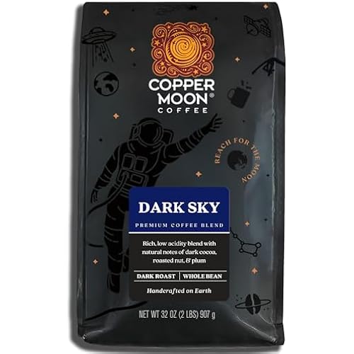 Copper Moon Whole Bean Coffee, Dark Roast, Dark Sky Blend, 2 lb
