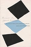  Programmheft Neuinszenierung Ferdinand Raimund DIE GEFESSELTE PHANTASIE 30 Dezember 1954 Residenztheater Spielzeit 1954 / 55 Heft 4