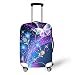 Produktbild Morbuy Elastisch Kofferhülle Kofferschutzhülle Anti-Kratzer Staubdicht Kofferüberzug Luggage Protector Cover Kofferbezug Reisekofferabdeckung (Blaue Blume,S)