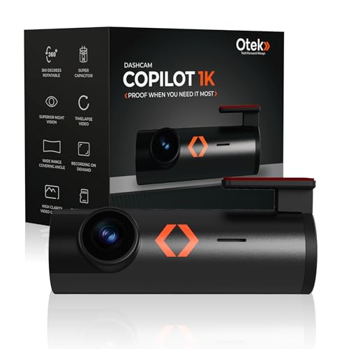 Image of OTEK Car Dash Camera Front Position 1296P HD Recording 140 Degree Wide Angle Lens WiFi Mobile App G Sensor Loop Recording Supports 128GB TF Card