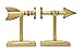 Creative Co-op Shaped Cast Iron Metal Arrow Bookends, Gold