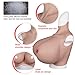 EQAIWUJIE Silicone Breastplate For Crossdresser Huge breast forms Drag Queen cosplay (White, K Cup Silicone Filler)
