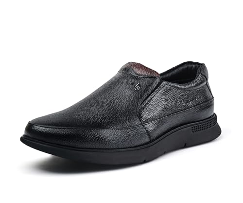 Image of LOUIS STITCH Genuine Leather Shoes for Men | Lightweight Eva Sole Men's Shoes | Comfortable Slip on Shoes | LSLXPDMC