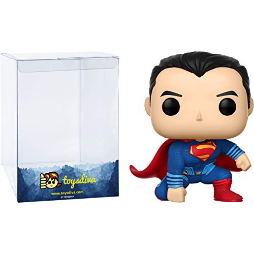 Superm A N : P O P ! Heroes Vinyl Figurine Bundle With 1 Compatible 'Toysdiva' Graphic Protector (207-13704 - B)