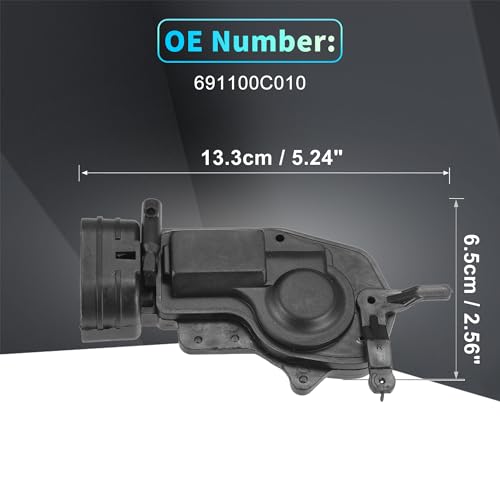 Image of X AUTOHAUX Replacement Front Right Passenger Side Power Door Lock Actuator Motor for Toyota Tundra 2000-2006 Door Latch Actuator Assembly Replace No.691100C010 Black
