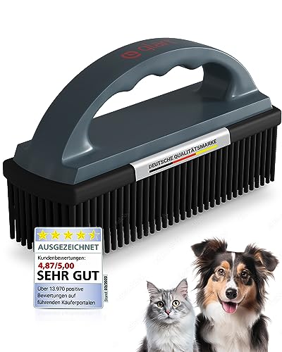 Glart 45THB Premium Hundebürste Tierhaarbürste, entfernt Tierhaare und Schmutz von allen Auto Sitzen, Polstern, Teppichen, Anthrazit/schwarz