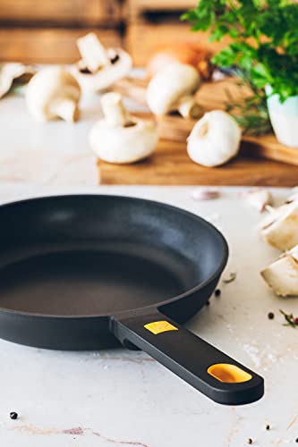 Variante de BRA sarten aluminio fundido 20-24-28 cm Negro y Amarillo