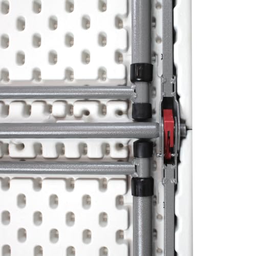 Nautika, Mesa Dobrável para Camping Robust com Ajuste de Altura, 1,20 metros, Branca.