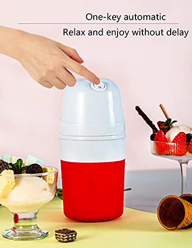 BAHAOMI Softeismaschine,Eismaschine Zu Hause 400Ml Weich-/Hart Eismaschine,6 Stunden Kühlung,EIN-Knopf-Start,Elektrische… – Bild 4