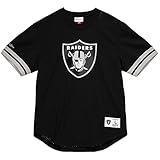 Mitchell & Ness NFL Camo Reflective Mesh Crewneck (Schwarz - Oakland Raiders, M)
