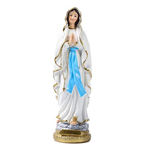 lahomia Statue Catholique de La Vierge Marie de La Vierge Marie Saint Béni Ornements Faits à La Main