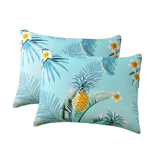 IMIKEYA Housse De Coussin Motif Ananas pour À Coucher Décoration D'intérieur Lavable Robuste Et Élégante