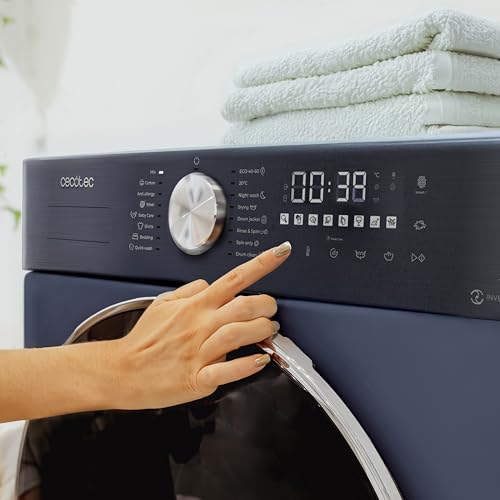 Cecotec Lavadora Secadora de 10Kg + 6Kg Carga Frontal Bolero Wash&Dry 10680 Inverter Ice Blue A. 1400RPM, 16 Programas, Motor Inverter Plus, Bajo Consumo, Vapor, OnSmart, Goma Antibacteriana - imagen 10