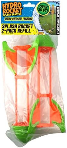 Prime Time Toys Wet N' Wild Hydro Rocket Splash Blaster Water Rocket (2-Pack Rocket Refill)
