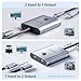 Alxum Bi-Directional USB C Switch - 2 in 1 Out/1 in 2 Out 2 Computers Share 1 Monitor,KVM Switches Support 8K@60Hz Video 10Gbps Data Transfer, USB-C Cables Included