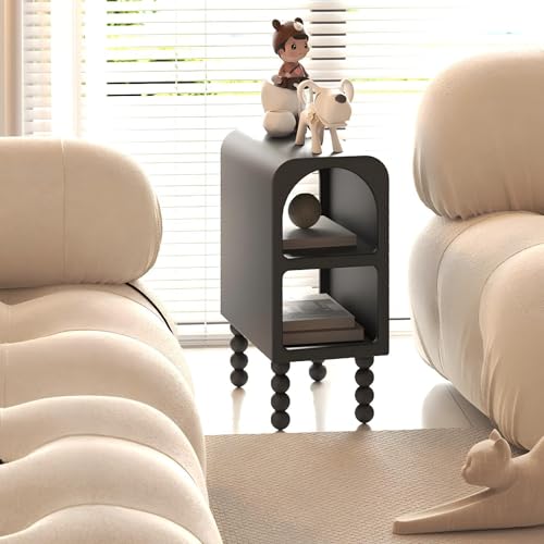 Petite Table de Chevet Blanche Solution Rangement Petits Espaces - 6