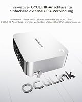 AOOSTAR MACO Mini PC Ryzen 7 PRO 8845HS(bis zu 5,1GHz) Barebone Mini Desktop Computer Kein RAM Keine M.2 SSD, Micro Gaming PC OCuLink/2xUSB4/2x2,5G LAN/4K Quad-Display/Fingerabdruck Entsperren – Ansicht 5