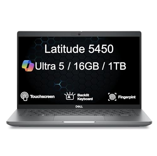 Dell Latitude 5450 �m�[�g�p�\�R�� 14�C���` FHD�f�B�X�v���C (Intel Ultra 5 125U�A16GB DDR5�A1TB SSD�A�o�b�N���C�g�t��KB�A2 Thunderbolt 4�AWiFi 6E�A�E�F�u�J�����AWin 1
