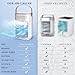 Portable Air Conditioners, 3-1 Mini Evaporative Air Cooler w/Remote, 1.2L Water Tank & 2 Ice Packs, 1-7H Timer, 5400mAh Battery With USB Charging, Personal Fan For Desktop Home Office Outdoors