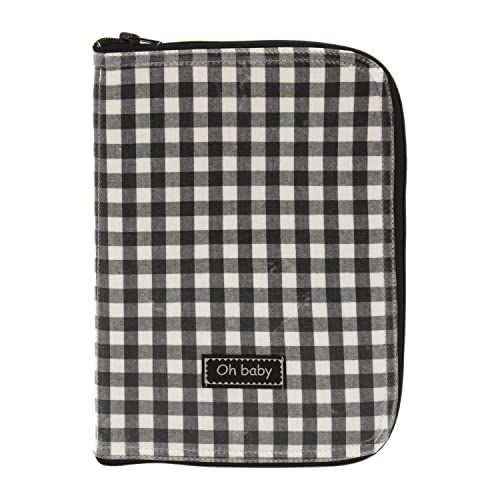 Rosy Fuentes Portadocumentos Bebé - Ideal para Almacenar Documentos Importantes - Diseño Elegante con cierre con cremallera 0-negro