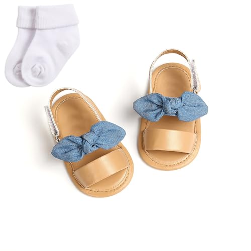 Infant Baby Shoes Boys and Girls Sandals Flat Soles Light Breathable Comfortable Hook Loop Baby Boy Shoes 3-6 Months4