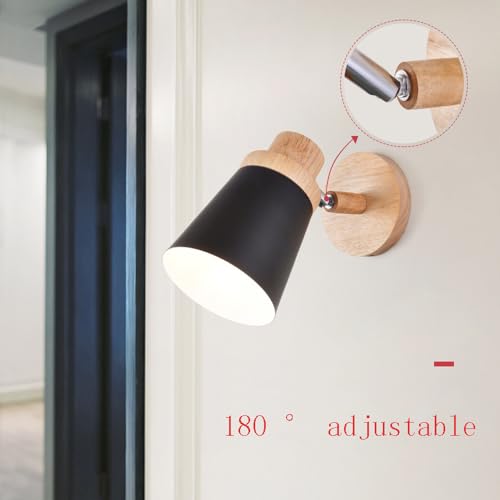 Aplique de pared E26 de estilo nórdico y diseño creativo para iluminar el dormitorio 2