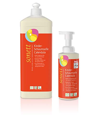 Sonett Bio Kinder-Schaumseife Calendula - Set (200ml + 1l Nachfüllung)