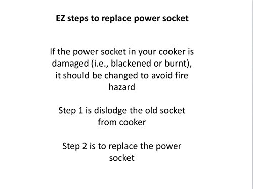 GJS Gourmet Replacement Power Socket Compatible with Mueller 10-in-1 6Q Electric Pressure Cooker with German ThermaV Tech Model ML100A-M01 and GT601-M09 miniatura 6