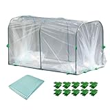 【Amplia gama de uso】: Con la ayuda del pequeño invernadero, las flores pequeñas y como las fresas, suculentas, etc. pueden crecer mejor en invierno.