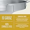 CONCORD Stainless Steel 3 Piece 22 Comal Cookware Set. Comales Discada Set