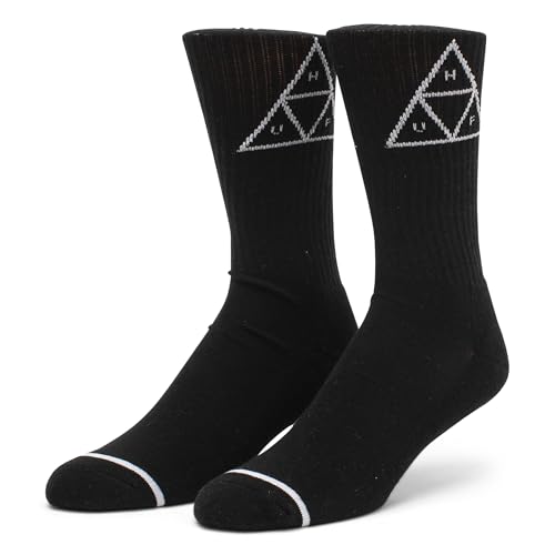 HUF Set Men's Crew Sock with Triple Triangle Logo - Cotton/Poly Blend