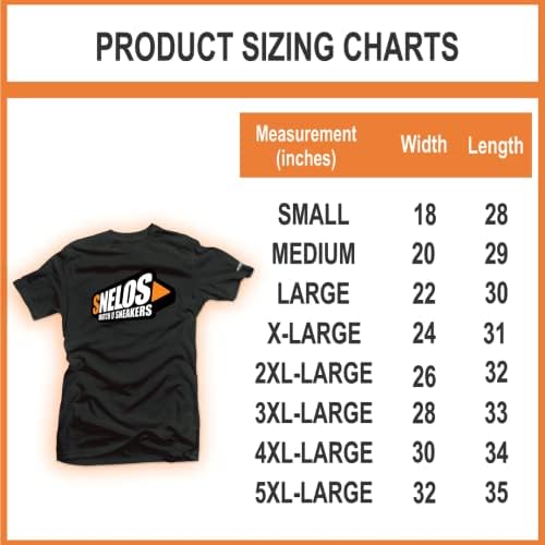 SNELOS Sneaker Matching Graphic T Shirt for Men Streetwear Cotton Tee Comfortable Casual Top for Sneaker Lovers