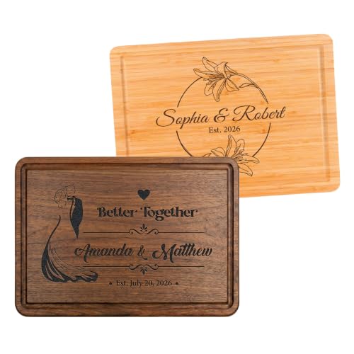Custom Anniversary Engraved Cutting Board